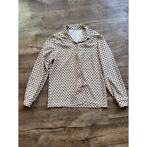 Vintage Paisley Button Up Shirt size Medium - Picture 2 of 3